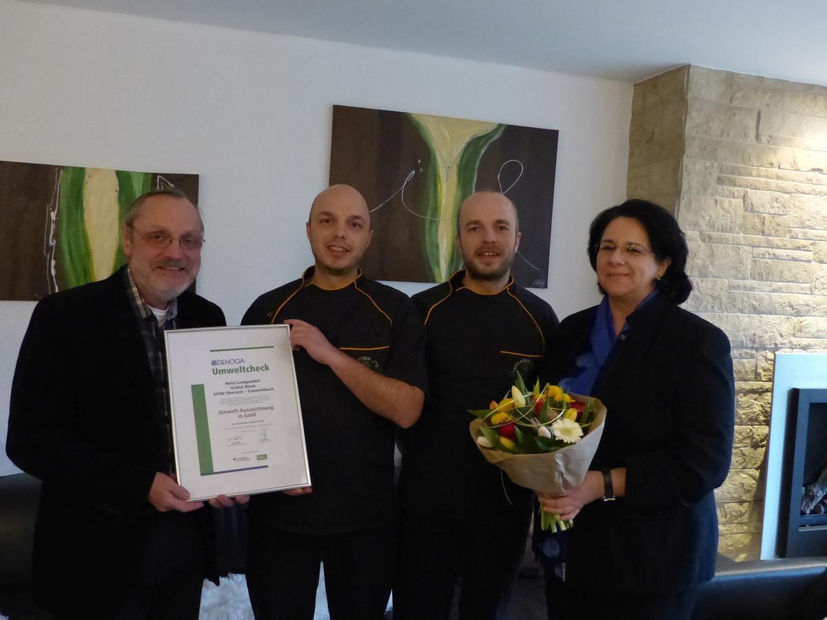 Hotel Gruener Baum Mit Restaurant & Wellness Oberzent Eksteriør billede